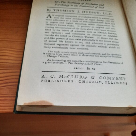 The Law of Psychic Phenomena by Thomson Jay Hudson (1914) - Picture 5 of 5